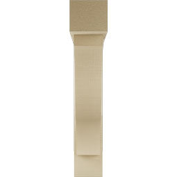 Ekena Millwork - BKTUR0554X30X30FST05RCPR - Timberthane Faux Wood Funston Style Bracket w/ Offset Brace, Block Ends, 5 1/2"W x 30"D x 30"H, Primed Tan