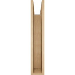 Ekena Millwork - BKTUR0554X30X30FST05RCPR - Timberthane Faux Wood Funston Style Bracket w/ Offset Brace, Block Ends, 5 1/2"W x 30"D x 30"H, Primed Tan