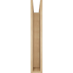 Ekena Millwork - BKTUR0554X30X34FST05RCPR - Timberthane Faux Wood Funston Style Bracket w/ Offset Brace, Block Ends, 5 1/2"W x 30"D x 34"H, Primed Tan