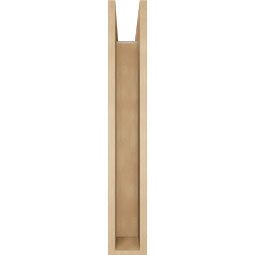 Ekena Millwork - BKTUR0554X30X36FST05RCPR - Timberthane Faux Wood Funston Style Bracket w/ Offset Brace, Block Ends, 5 1/2"W x 30"D x 36"H, Primed Tan