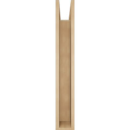 Ekena Millwork - BKTUR0554X30X38FST05RCPR - Timberthane Faux Wood Funston Style Bracket w/ Offset Brace, Block Ends, 5 1/2"W x 30"D x 38"H, Primed Tan