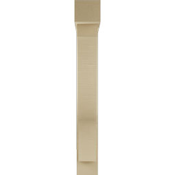 Ekena Millwork - BKTUR0554X30X42FST05RCPR - Timberthane Faux Wood Funston Style Bracket w/ Offset Brace, Block Ends, 5 1/2"W x 30"D x 42"H, Primed Tan