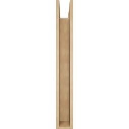 Ekena Millwork - BKTUR0554X30X42FST05RCPR - Timberthane Faux Wood Funston Style Bracket w/ Offset Brace, Block Ends, 5 1/2"W x 30"D x 42"H, Primed Tan