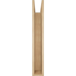 Ekena Millwork - BKTUR0554X32X36FST05RCPR - Timberthane Faux Wood Funston Style Bracket w/ Offset Brace, Block Ends, 5 1/2"W x 32"D x 36"H, Primed Tan