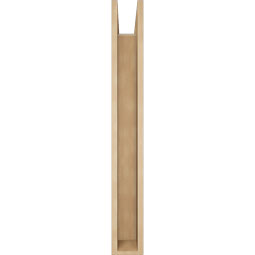 Ekena Millwork - BKTUR0554X32X44FST05RCPR - Timberthane Faux Wood Funston Style Bracket w/ Offset Brace, Block Ends, 5 1/2"W x 32"D x 44"H, Primed Tan