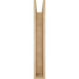 Ekena Millwork - BKTUR0554X34X38FST05RCPR - Timberthane Faux Wood Funston Style Bracket w/ Offset Brace, Block Ends, 5 1/2"W x 34"D x 38"H, Primed Tan