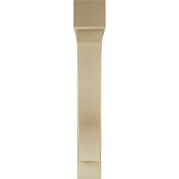Ekena Millwork - BKTUR0554X36X36FST05RCPR - Timberthane Faux Wood Funston Style Bracket w/ Offset Brace, Block Ends, 5 1/2"W x 36"D x 36"H, Primed Tan