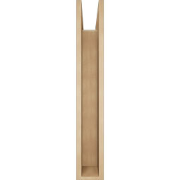 Ekena Millwork - BKTUR0554X36X36FST05RCPR - Timberthane Faux Wood Funston Style Bracket w/ Offset Brace, Block Ends, 5 1/2"W x 36"D x 36"H, Primed Tan
