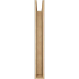 Ekena Millwork - BKTUR0554X36X44FST05RCPR - Timberthane Faux Wood Funston Style Bracket w/ Offset Brace, Block Ends, 5 1/2"W x 36"D x 44"H, Primed Tan