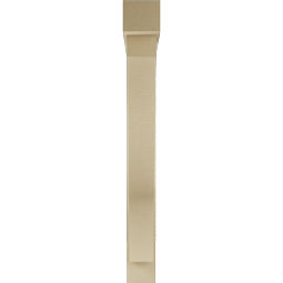 Ekena Millwork - BKTUR0554X42X48FST05RCPR - Timberthane Faux Wood Funston Style Bracket w/ Offset Brace, Block Ends, 5 1/2"W x 42"D x 48"H, Primed Tan