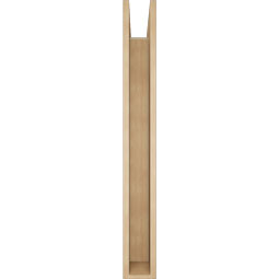 Ekena Millwork - BKTUR0554X46X46FST05RCPR - Timberthane Faux Wood Funston Style Bracket w/ Offset Brace, Block Ends, 5 1/2"W x 46"D x 46"H, Primed Tan