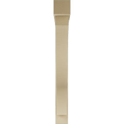 Ekena Millwork - BKTUR0554X48X48FST05RCPR - Timberthane Faux Wood Funston Style Bracket w/ Offset Brace, Block Ends, 5 1/2"W x 48"D x 48"H, Primed Tan