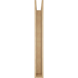 Ekena Millwork - BKTUR0554X48X48FST05RCPR - Timberthane Faux Wood Funston Style Bracket w/ Offset Brace, Block Ends, 5 1/2"W x 48"D x 48"H, Primed Tan