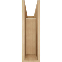 Ekena Millwork - BKTUR0756X22X26FST05RCPR - Timberthane Faux Wood Funston Style Bracket w/ Offset Brace, Block Ends, 7 1/2"W x 22"D x 26"H, Primed Tan