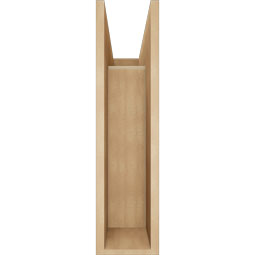 Ekena Millwork - BKTUR0756X22X30FST05RCPR - Timberthane Faux Wood Funston Style Bracket w/ Offset Brace, Block Ends, 7 1/2"W x 22"D x 30"H, Primed Tan