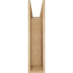 Ekena Millwork - BKTUR0756X24X32FST05RCPR - Timberthane Faux Wood Funston Style Bracket w/ Offset Brace, Block Ends, 7 1/2"W x 24"D x 32"H, Primed Tan