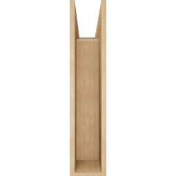Ekena Millwork - BKTUR0756X24X36FST05RCPR - Timberthane Faux Wood Funston Style Bracket w/ Offset Brace, Block Ends, 7 1/2"W x 24"D x 36"H, Primed Tan