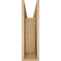 Ekena Millwork - BKTUR0756X26X26FST05RCPR - Timberthane Faux Wood Funston Style Bracket w/ Offset Brace, Block Ends, 7 1/2"W x 26"D x 26"H, Primed Tan