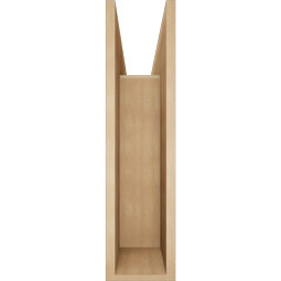 Ekena Millwork - BKTUR0756X30X30FST05RCPR - Timberthane Faux Wood Funston Style Bracket w/ Offset Brace, Block Ends, 7 1/2"W x 30"D x 30"H, Primed Tan