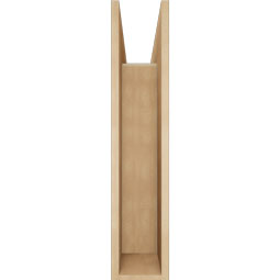 Ekena Millwork - BKTUR0756X30X36FST05RCPR - Timberthane Faux Wood Funston Style Bracket w/ Offset Brace, Block Ends, 7 1/2"W x 30"D x 36"H, Primed Tan