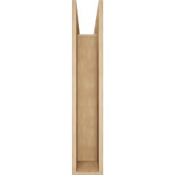 Ekena Millwork - BKTUR0756X30X42FST05RCPR - Timberthane Faux Wood Funston Style Bracket w/ Offset Brace, Block Ends, 7 1/2"W x 30"D x 42"H, Primed Tan