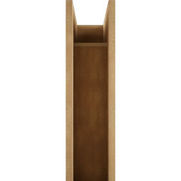 Ekena Millwork - BKTUR0756X32X32FST05RCPR - Timberthane Faux Wood Funston Style Bracket w/ Offset Brace, Block Ends, 7 1/2"W x 32"D x 32"H, Primed Tan