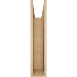 Ekena Millwork - BKTUR0756X32X36FST05RCPR - Timberthane Faux Wood Funston Style Bracket w/ Offset Brace, Block Ends, 7 1/2"W x 32"D x 36"H, Primed Tan