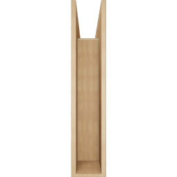 Ekena Millwork - BKTUR0756X32X38FST05RCPR - Timberthane Faux Wood Funston Style Bracket w/ Offset Brace, Block Ends, 7 1/2"W x 32"D x 38"H, Primed Tan