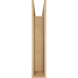 Ekena Millwork - BKTUR0756X32X40FST05RCPR - Timberthane Faux Wood Funston Style Bracket w/ Offset Brace, Block Ends, 7 1/2"W x 32"D x 40"H, Primed Tan