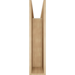 Ekena Millwork - BKTUR0756X34X34FST05RCPR - Timberthane Faux Wood Funston Style Bracket w/ Offset Brace, Block Ends, 7 1/2"W x 34"D x 34"H, Primed Tan