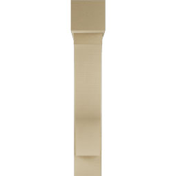 Ekena Millwork - BKTUR0756X36X44FST05RCPR - Timberthane Faux Wood Funston Style Bracket w/ Offset Brace, Block Ends, 7 1/2"W x 36"D x 44"H, Primed Tan