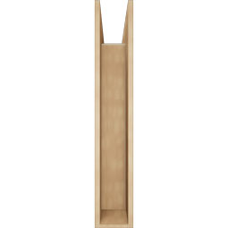 Ekena Millwork - BKTUR0756X36X44FST05RCPR - Timberthane Faux Wood Funston Style Bracket w/ Offset Brace, Block Ends, 7 1/2"W x 36"D x 44"H, Primed Tan