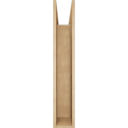 Ekena Millwork - BKTUR0756X38X44FST05RCPR - Timberthane Faux Wood Funston Style Bracket w/ Offset Brace, Block Ends, 7 1/2"W x 38"D x 44"H, Primed Tan
