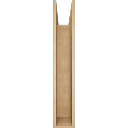 Ekena Millwork - BKTUR0756X40X44FST05RCPR - Timberthane Faux Wood Funston Style Bracket w/ Offset Brace, Block Ends, 7 1/2"W x 40"D x 44"H, Primed Tan