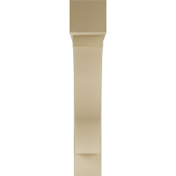 Ekena Millwork - BKTUR0756X42X42FST05RCPR - Timberthane Faux Wood Funston Style Bracket w/ Offset Brace, Block Ends, 7 1/2"W x 42"D x 42"H, Primed Tan