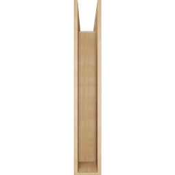 Ekena Millwork - BKTUR0756X42X48FST05RCPR - Timberthane Faux Wood Funston Style Bracket w/ Offset Brace, Block Ends, 7 1/2"W x 42"D x 48"H, Primed Tan