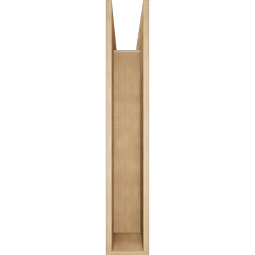 Ekena Millwork - BKTUR0756X44X44FST05RCPR - Timberthane Faux Wood Funston Style Bracket w/ Offset Brace, Block Ends, 7 1/2"W x 44"D x 44"H, Primed Tan