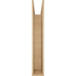 Ekena Millwork - BKTUR0756X46X46FST05RCPR - Timberthane Faux Wood Funston Style Bracket w/ Offset Brace, Block Ends, 7 1/2"W x 46"D x 46"H, Primed Tan