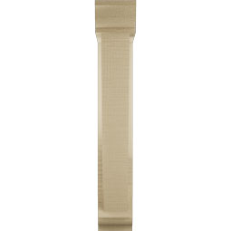 Ekena Millwork - BKTUR0352X14X22TRA01RCPR - Timberthane Faux Wood Traditional Style Bracket w/ Offset Brace, Traditional Ends, 3 1/2"W x 14"D x 22"H, Primed Tan