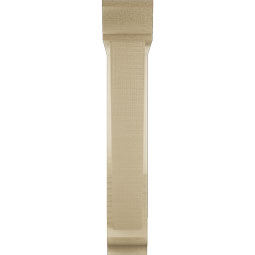 Ekena Millwork - BKTUR0352X16X20TRA01RCPR - Timberthane Faux Wood Traditional Style Bracket w/ Offset Brace, Traditional Ends, 3 1/2"W x 16"D x 20"H, Primed Tan