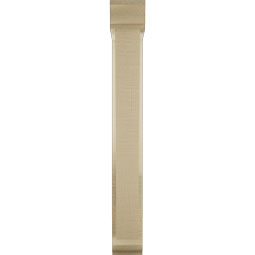 Ekena Millwork - BKTUR0352X16X28TRA01RCPR - Timberthane Faux Wood Traditional Style Bracket w/ Offset Brace, Traditional Ends, 3 1/2"W x 16"D x 28"H, Primed Tan