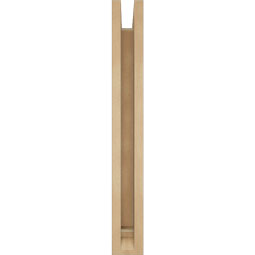 Ekena Millwork - BKTUR0352X16X28TRA01RCPR - Timberthane Faux Wood Traditional Style Bracket w/ Offset Brace, Traditional Ends, 3 1/2"W x 16"D x 28"H, Primed Tan