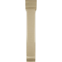 Ekena Millwork - BKTUR0352X18X22TRA01RCPR - Timberthane Faux Wood Traditional Style Bracket w/ Offset Brace, Traditional Ends, 3 1/2"W x 18"D x 22"H, Primed Tan
