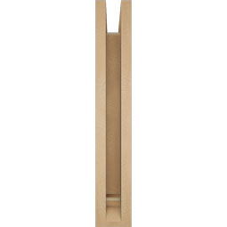 Ekena Millwork - BKTUR0352X18X22TRA01RCPR - Timberthane Faux Wood Traditional Style Bracket w/ Offset Brace, Traditional Ends, 3 1/2"W x 18"D x 22"H, Primed Tan