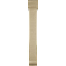 Ekena Millwork - BKTUR0352X18X26TRA01RCPR - Timberthane Faux Wood Traditional Style Bracket w/ Offset Brace, Traditional Ends, 3 1/2"W x 18"D x 26"H, Primed Tan