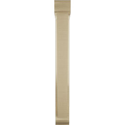 Ekena Millwork - BKTUR0352X18X30TRA01RCPR - Timberthane Faux Wood Traditional Style Bracket w/ Offset Brace, Traditional Ends, 3 1/2"W x 18"D x 30"H, Primed Tan