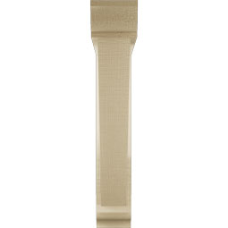Ekena Millwork - BKTUR0352X20X20TRA01RCPR - Timberthane Faux Wood Traditional Style Bracket w/ Offset Brace, Traditional Ends, 3 1/2"W x 20"D x 20"H, Primed Tan