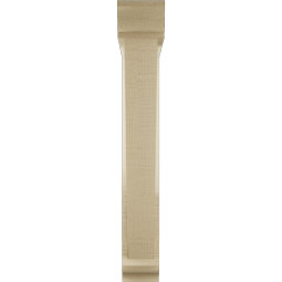 Ekena Millwork - BKTUR0352X20X24TRA01RCPR - Timberthane Faux Wood Traditional Style Bracket w/ Offset Brace, Traditional Ends, 3 1/2"W x 20"D x 24"H, Primed Tan