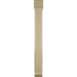 Ekena Millwork - BKTUR0352X20X32TRA01RCPR - Timberthane Faux Wood Traditional Style Bracket w/ Offset Brace, Traditional Ends, 3 1/2"W x 20"D x 32"H, Primed Tan