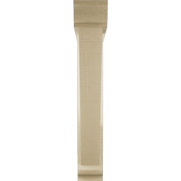 Ekena Millwork - BKTUR0352X22X22TRA01RCPR - Timberthane Faux Wood Traditional Style Bracket w/ Offset Brace, Traditional Ends, 3 1/2"W x 22"D x 22"H, Primed Tan